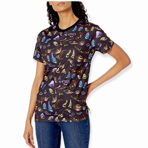 Disney Villains vs Heidi Klum Eyes Boxy Band Tee Shirt New Medium